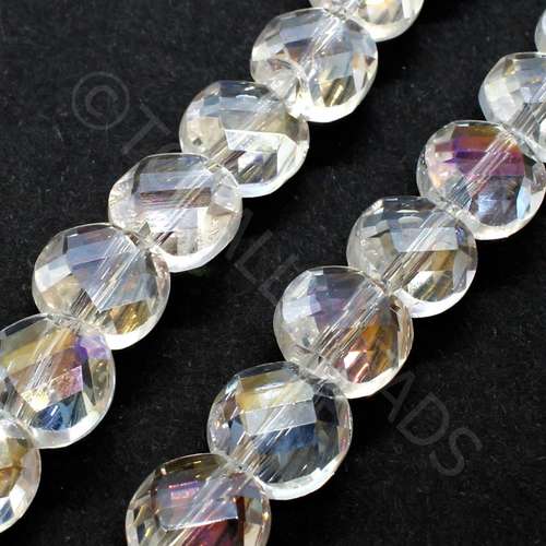 8mm crystal beads crystal ab — AB finish, faceted for jewelry making and beadwork