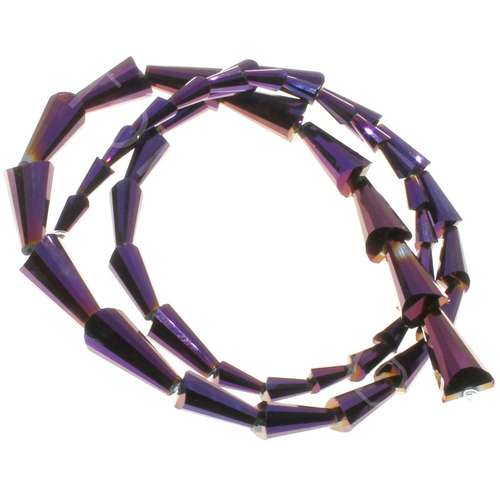 crystal beads purple iris — faceted for jewelry making and beadwork
