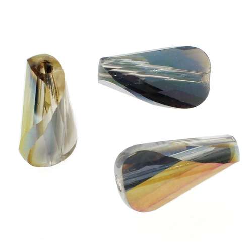 8mm crystal beads purple rainbow, pack of 10 — faceted for jewelry making and beadwork