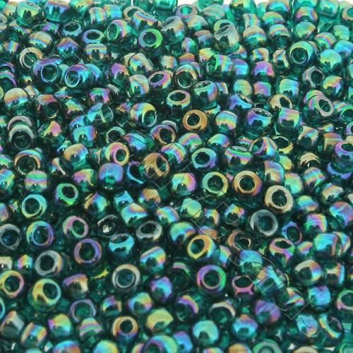 Toho Size 6 Seed Beads 10g - Trans Rainbow Teal