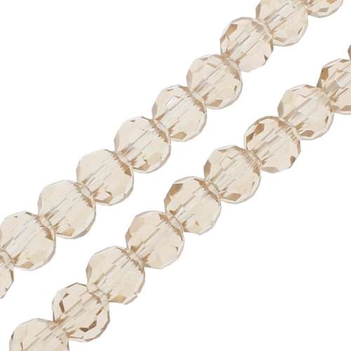 4mm crystal beads champagne — faceted for jewelry making and beadwork