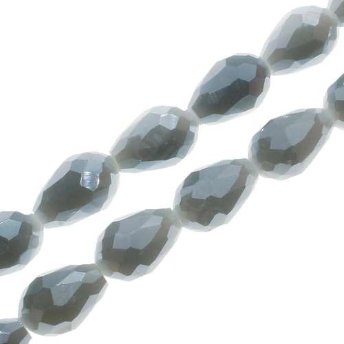 11mm crystal beads grey shadow — faceted for jewelry making and beadwork