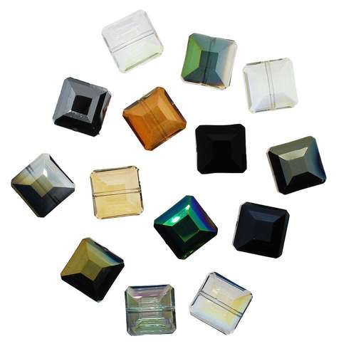 14mm crystal beads mixed pack, pack of 20 — faceted for jewelry making and beadwork