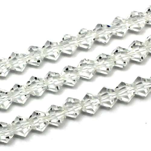5mm crystal bicone beads crystal — faceted for jewelry making and beadwork