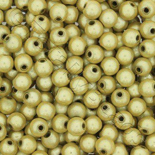 5mm Miracle acrylic round beads 5mm 80pcs round gold — pack of 80, reflective 3D-effect beads ideal for jewelry making, crafts, and decor…