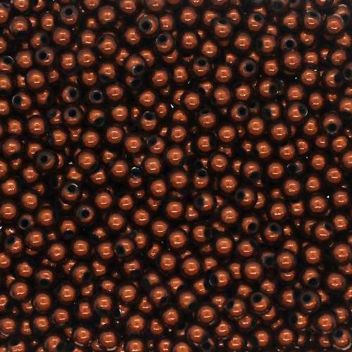 4mm Miracle acrylic round beads 4mm round dark brown 120pcs — pack of 120, reflective 3D-effect beads ideal for jewelry making, crafts, a…
