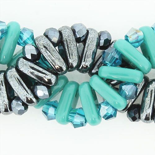 Dominika Bracelet persain turquoise - bundle pack bracelet making kit — DIY set with beads and instructions for creating handmade jewelry
