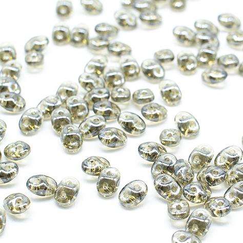 10g Czech glass Rulla beads luster black diamond — two-hole beads for jewelry making and bead weaving