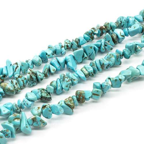 resin druzy bead blue turquoise howlite 32" string — sparkling cabochon-style stone ideal for jewelry making, pendants, and craft designs