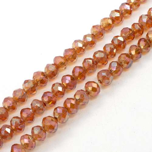 4mm crystal beads pink champagne ab — AB finish, faceted for jewelry making and beadwork