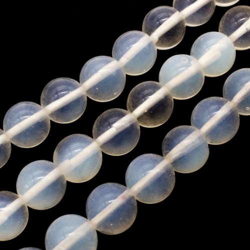Opal Translucent Cream Round - 12mm