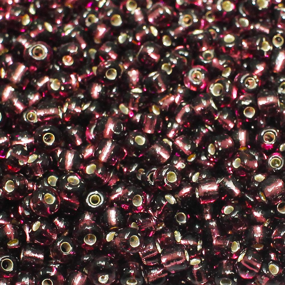 size 6 FGB glass seed beads sangria — 50g pack, ideal for bead weaving, embroidery, and jewelry making
