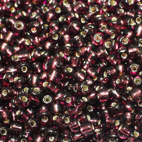size 6 FGB glass seed beads sangria — 50g pack, ideal for bead weaving, embroidery, and jewelry making