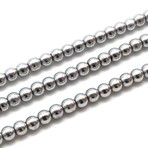 4mm hematite beads — for jewelry making, crafting, and beadwork projects