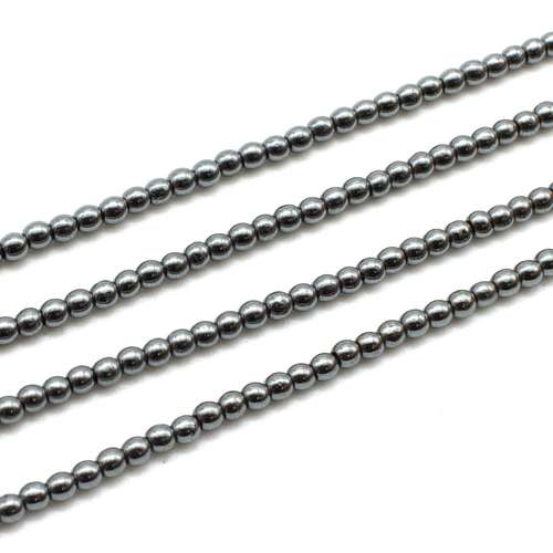 2mm hematite beads — for jewelry making, crafting, and beadwork projects