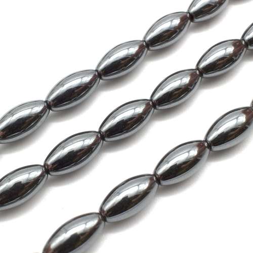 8x16mm hematite beads — for jewelry making, crafting, and beadwork projects