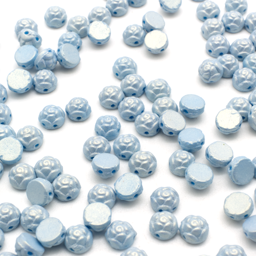 Roseta Cab 6mm 25pcs - Blue Poppy