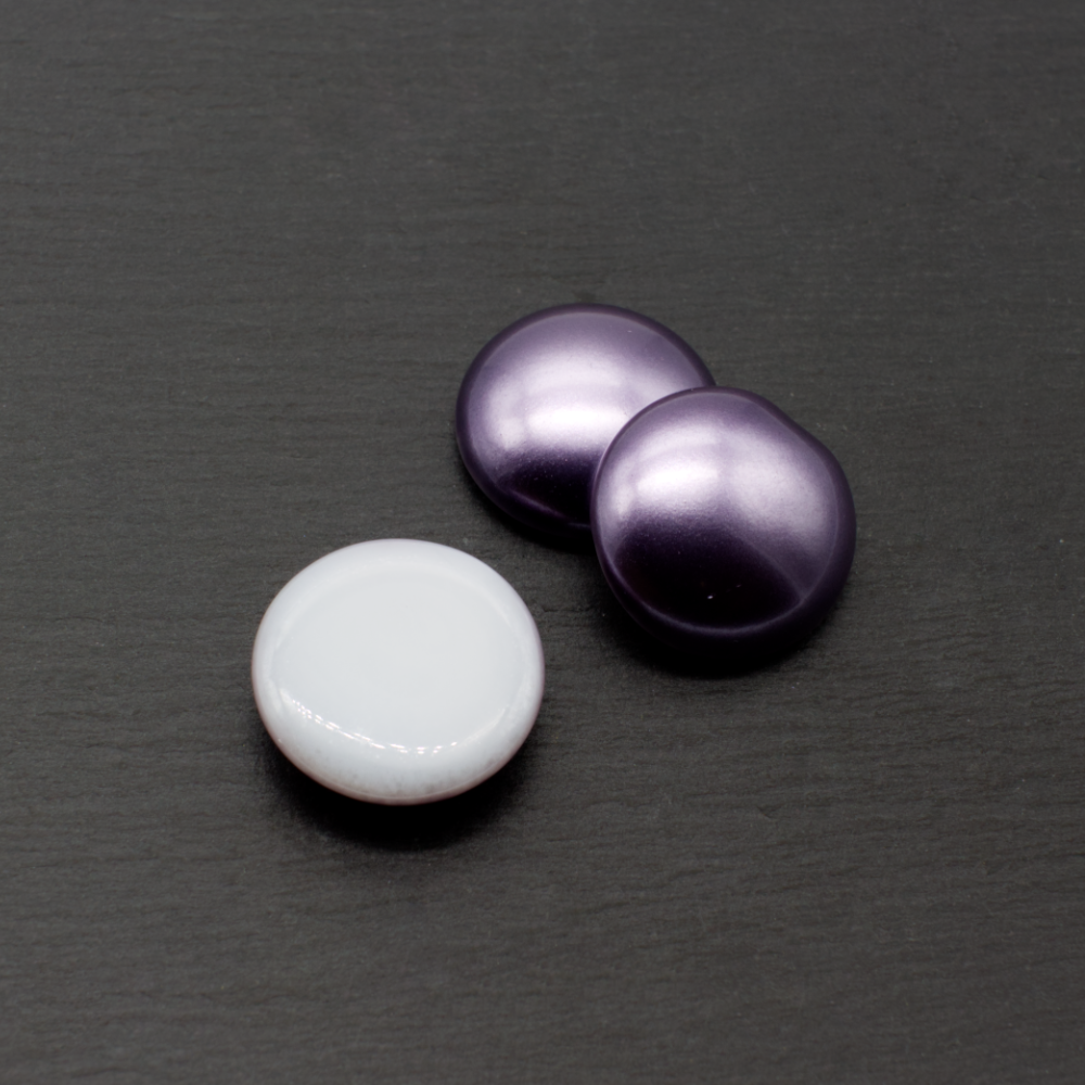 Par Puca Cabochon - 14mm - Violet Pearl