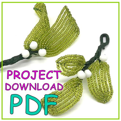 Beaded Holly & Mistletoe - Download Instructions