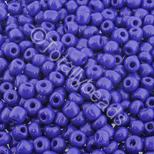 Seed Beads Opaque Dark Blue - Size 6 100g