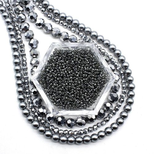 BC Week10 2022 - Erudite Beads - Gun Metal Grey