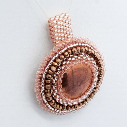 Bead Embroidery capri gold jewelry making kit — DIY set with beads and instructions for creating handmade jewelry