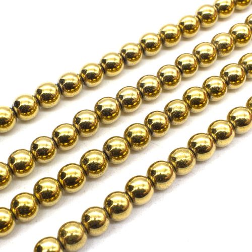 6mm hematite beads — for jewelry making, crafting, and beadwork projects