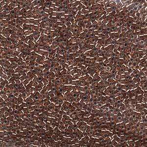 size 11 Miyuki Delica seed beads copper lined crystal db037 5g — 5g pack, premium Japanese cylinder beads perfect for bead weaving, embro…