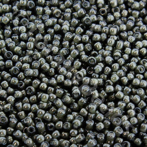 Toho Size 11 Seed Beads 10g - Inside Colour Black Diamond White