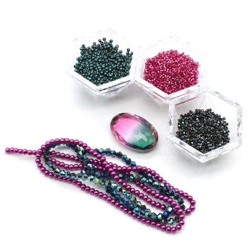 BC WK17 - Crystal Cabochon Oval Jewellery - Chameleon