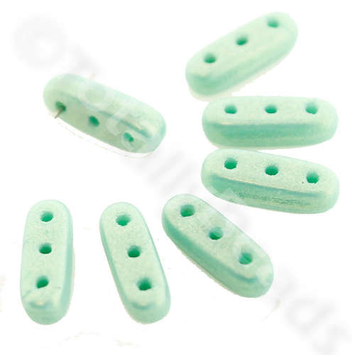 10mm Czech glass glass beads sueded gold — pack of 30, high-quality two-hole beads ideal for jewelry making, bead weaving, and crafts