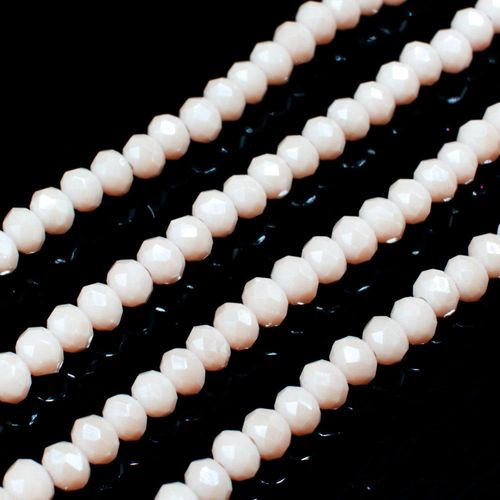 3.5mm crystal beads nude, pack of 150 — faceted for jewelry making and beadwork