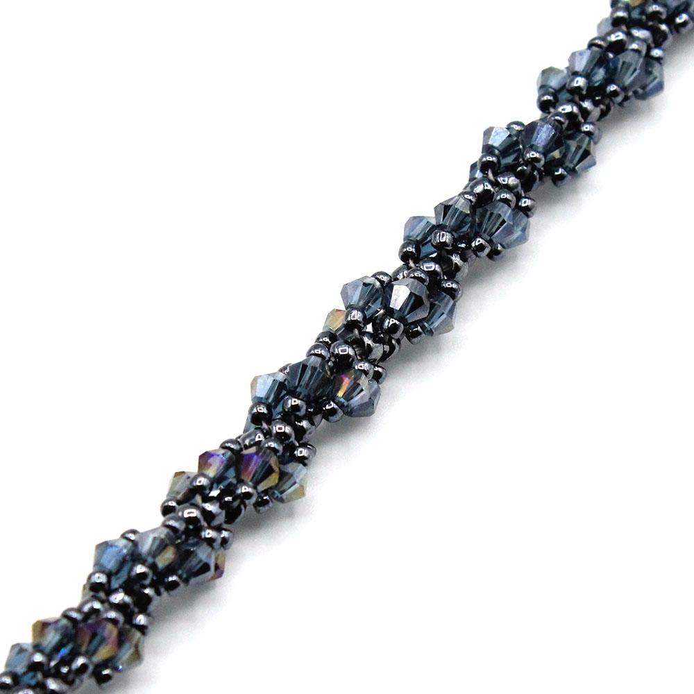 Seraphina Bracelet hematite bracelet making kit — DIY set with beads and instructions for creating handmade jewelry