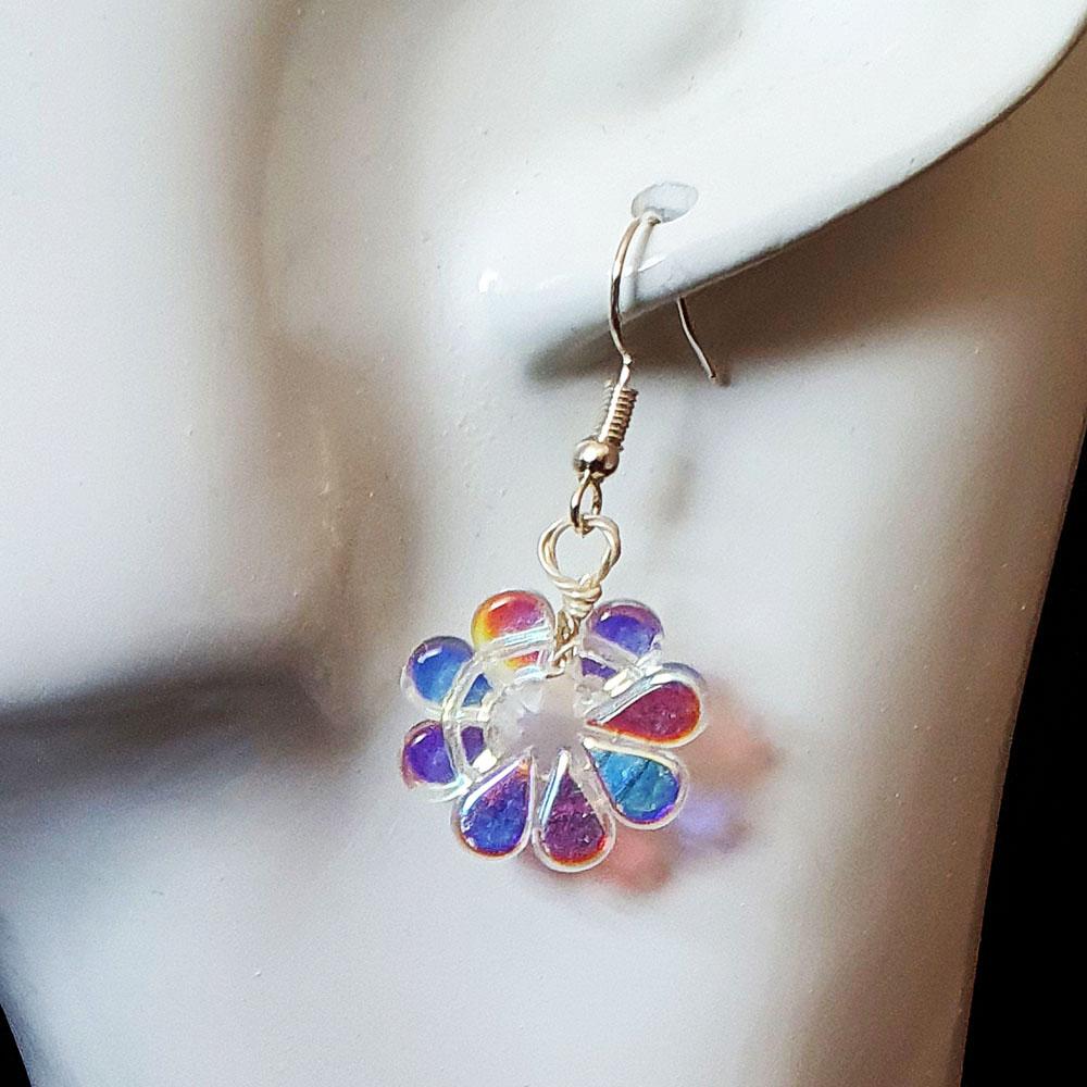 Azalea Amos Earrings 3 Pairs crystal ab earring making kit — DIY set with beads and instructions for creating handmade jewelry