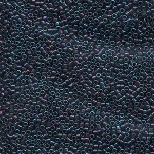 size 11 Miyuki Delica seed beads metallic blue iris db025 5g — 5g pack, premium Japanese cylinder beads perfect for bead weaving, embroid…