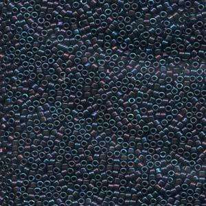 size 11 Miyuki Delica seed beads metallic blue iris db025 5g — 5g pack, premium Japanese cylinder beads perfect for bead weaving, embroid…