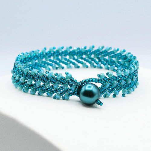 BC Week 12 2022 St Petersburg Bracelet Teal 12mm for jewellery making