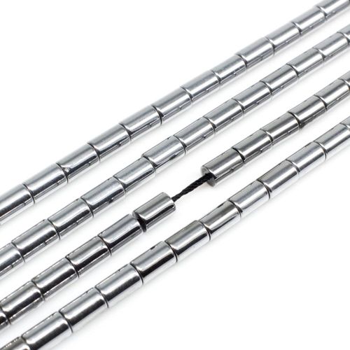 4x6mm hematite beads — for jewelry making, crafting, and beadwork projects