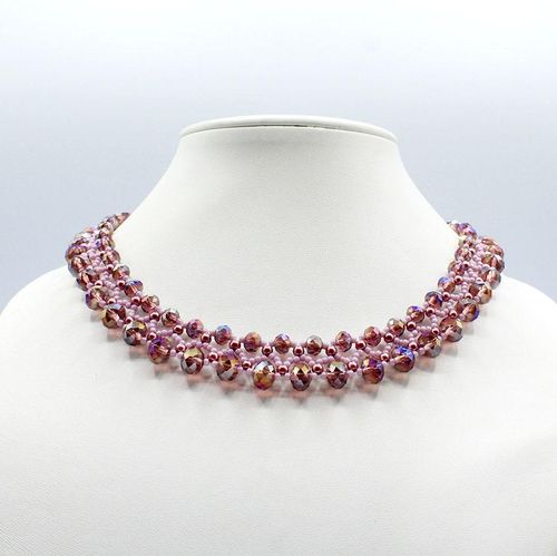 Christina Necklace indian amethyst necklace making kit — DIY set with beads and instructions for creating handmade jewelry