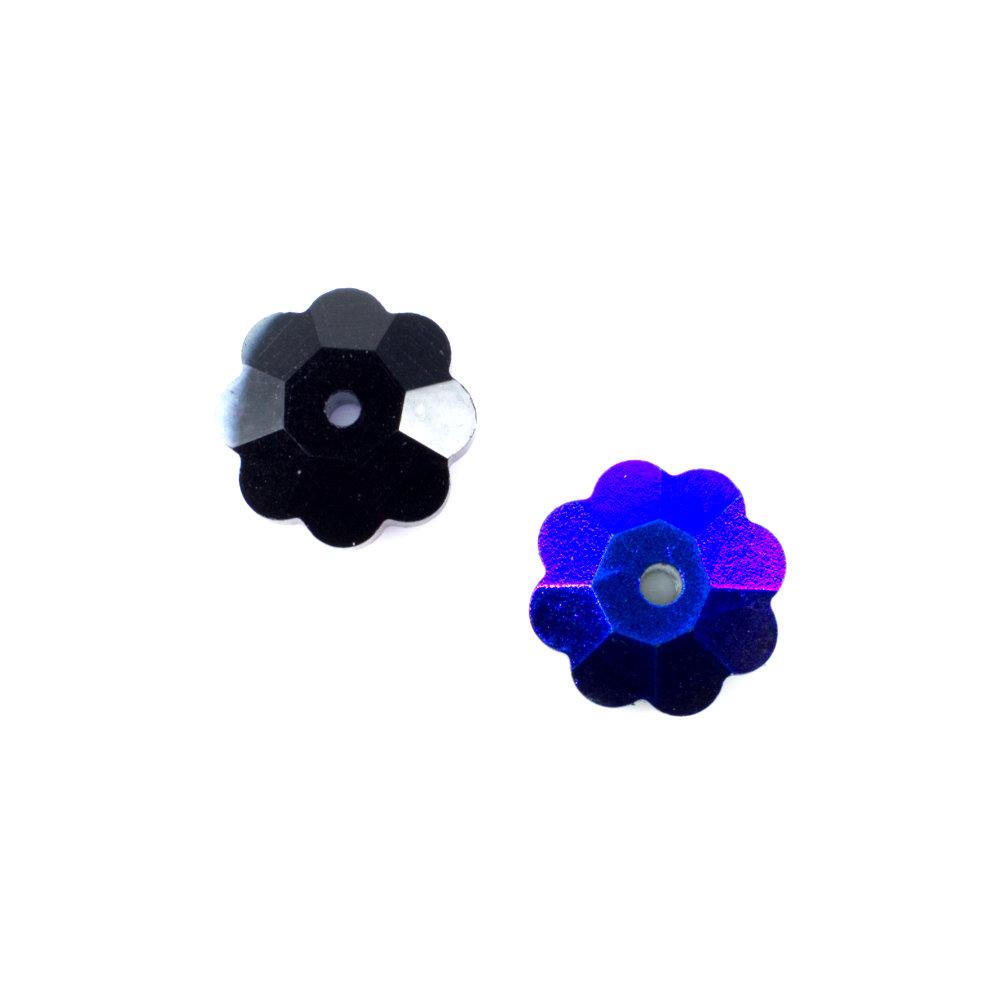 8mm resin Rivoli stone 8mm — faceted round crystal-style cabochon ideal for jewelry making, settings, and crafts