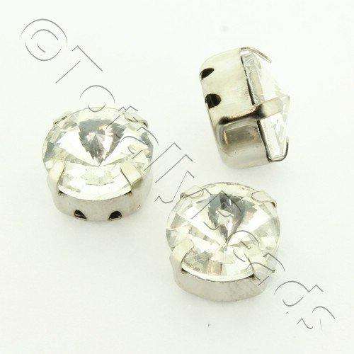 10mm crystal beads clear — faceted for jewelry making and beadwork