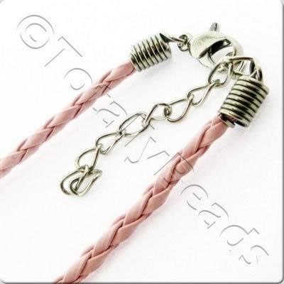 Tight Plaited Leather Cord Pink Craft Hobby Jewellery Supplies Totally Beads - Leather Bracelet Making Supplies Uk Tight Plaited Leather Cord Pink Craft Hobby Jewellery Supplies Totally Beads - Leather Bracelet Making Supplies Uk