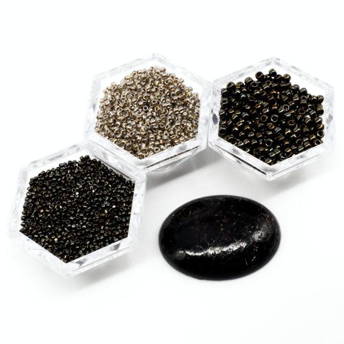 BC 2023 WK 1: Gemstone Cabochon Pendant Micarex 40mm for jewellery making