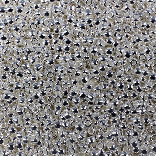 Toho Size 8 Seed Beads 5g Silver Plated 2mm for jewellery making