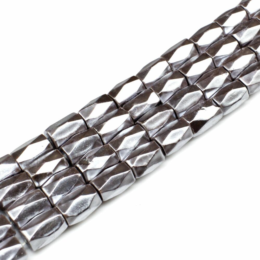 6x8mm hematite beads — for jewelry making, crafting, and beadwork projects