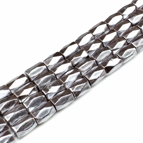 6x8mm hematite beads — for jewelry making, crafting, and beadwork projects
