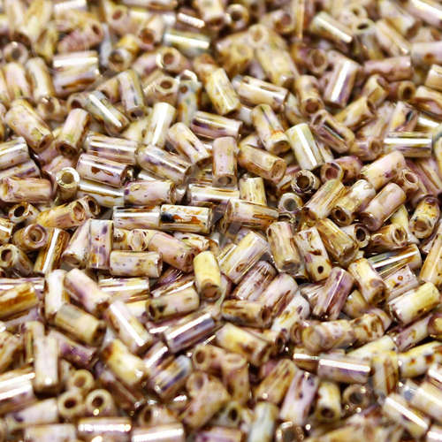Toho 3mm Bugle Seed Beads 5g - HYBRID Lust Opq Gold