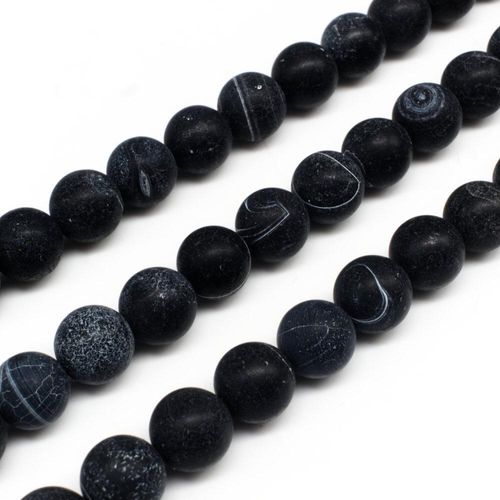 10mm resin druzy bead round black 15" inch — sparkling cabochon-style stone ideal for jewelry making, pendants, and craft designs
