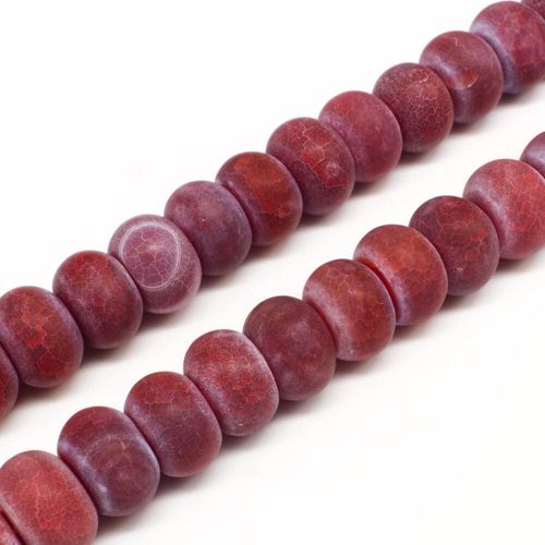 14mm resin druzy bead red 15" inch — sparkling cabochon-style stone ideal for jewelry making, pendants, and craft designs