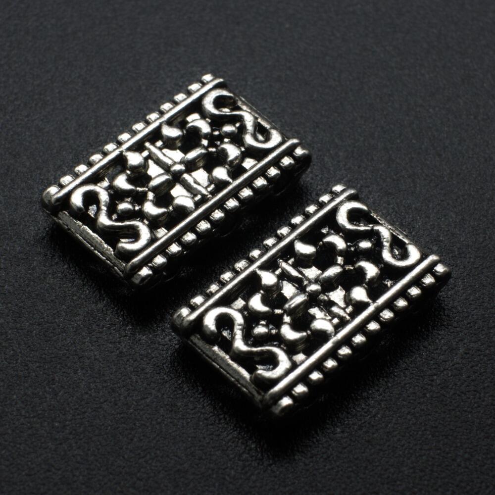 Antique Silver Metal 3 Strand Spacer Bar 16mm 8pcs for jewellery making